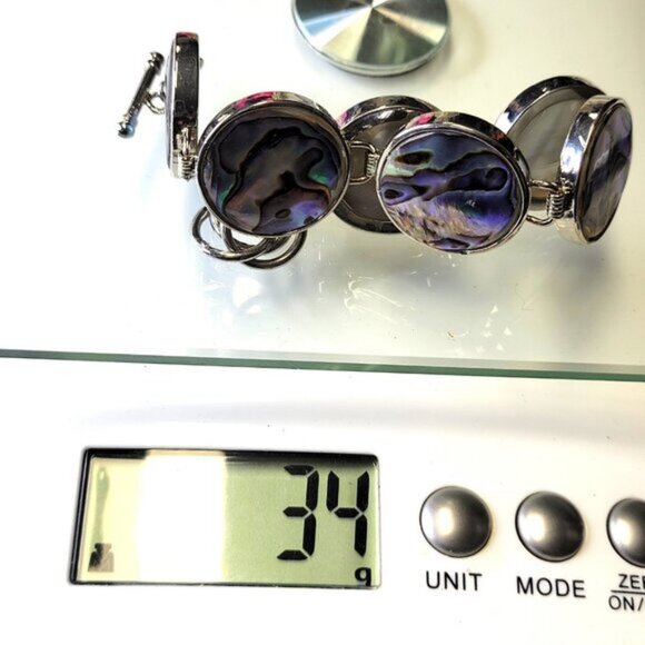 Unique Abalone Biwa Shell Bracelet - Picture 13 of 14